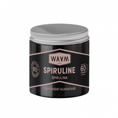 Gélules Spiruline - 60 gélules | WAAM Cosmetics