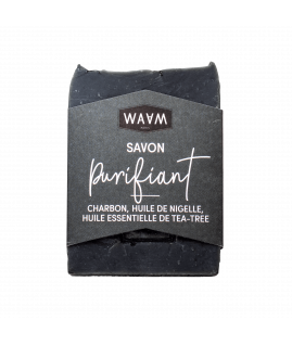 Purifying soap with...