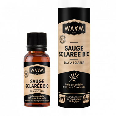 Organic Clary Sage Essential Oil - Feminine Comfort, Calming, Regulating | WAAM Cosmetics