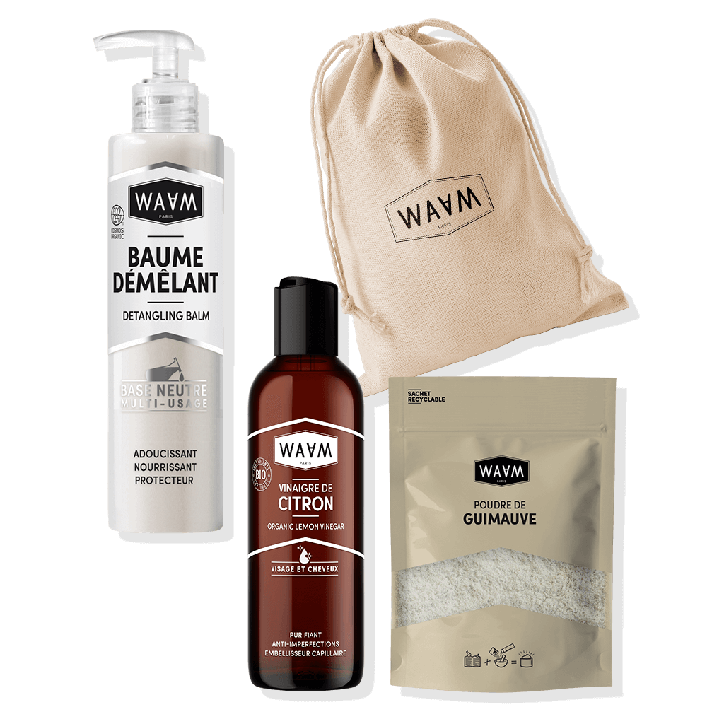 Silky Shiny Hair Detangling Pack: Detangling Balm + Broccoli Oil + Hibiscus Vinegar | WAAM Cosmetics