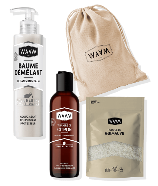 Silky Shiny Hair Detangling Pack: Detangling Balm + Broccoli Oil + Hibiscus Vinegar | WAAM Cosmetics