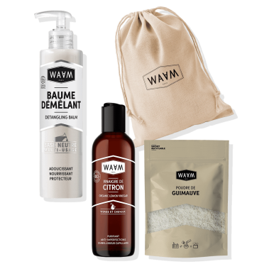 Silky Shiny Hair Detangling Pack: Detangling Balm + Broccoli Oil + Hibiscus Vinegar | WAAM Cosmetics