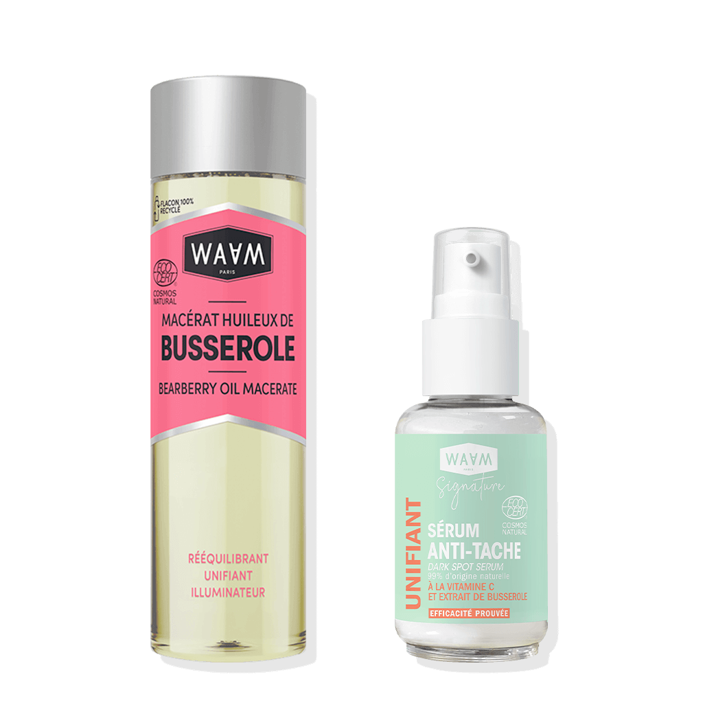 Duo Visage anti-taches : Sérum & Macérat de Busserole