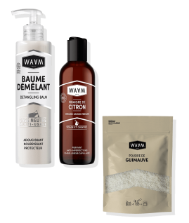 Silky Shiny Hair Detangling Pack: Detangling Balm + Broccoli Oil + Hibiscus Vinegar | WAAM Cosmetics