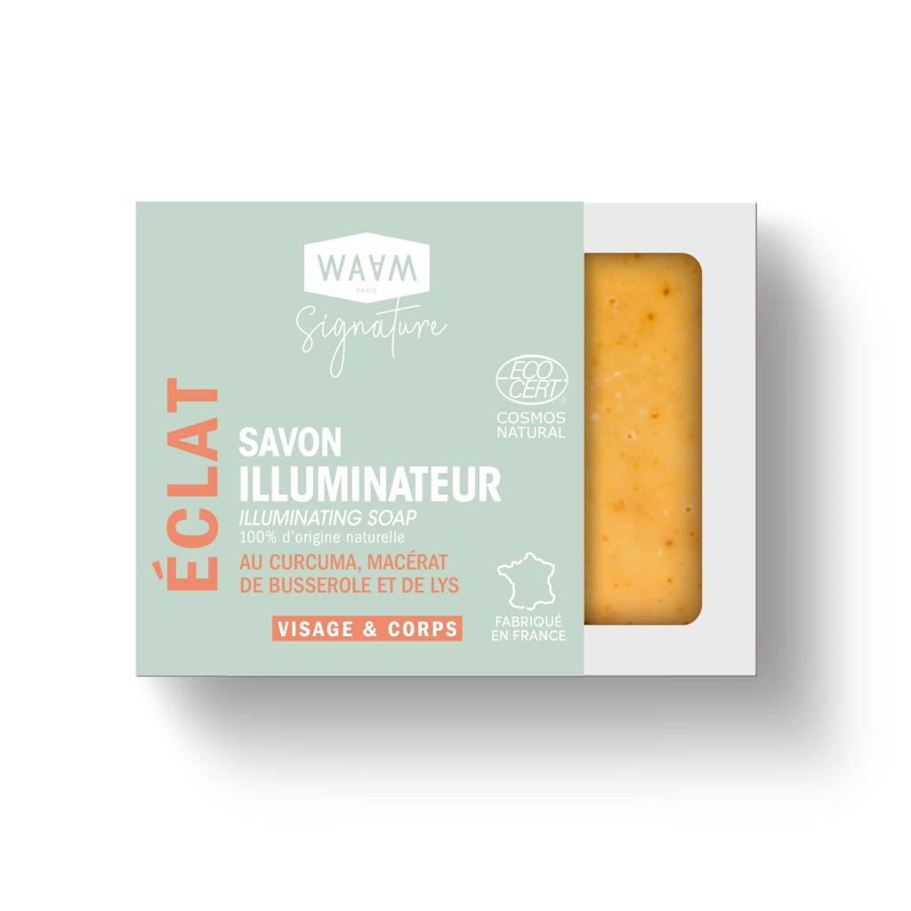 Savon Illuminateur au Curcuma - Saponifié à froid | WAAM Cosmetics
