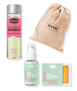 Routine Visage anti-taches : Sérum, Huile et Savon anti-taches