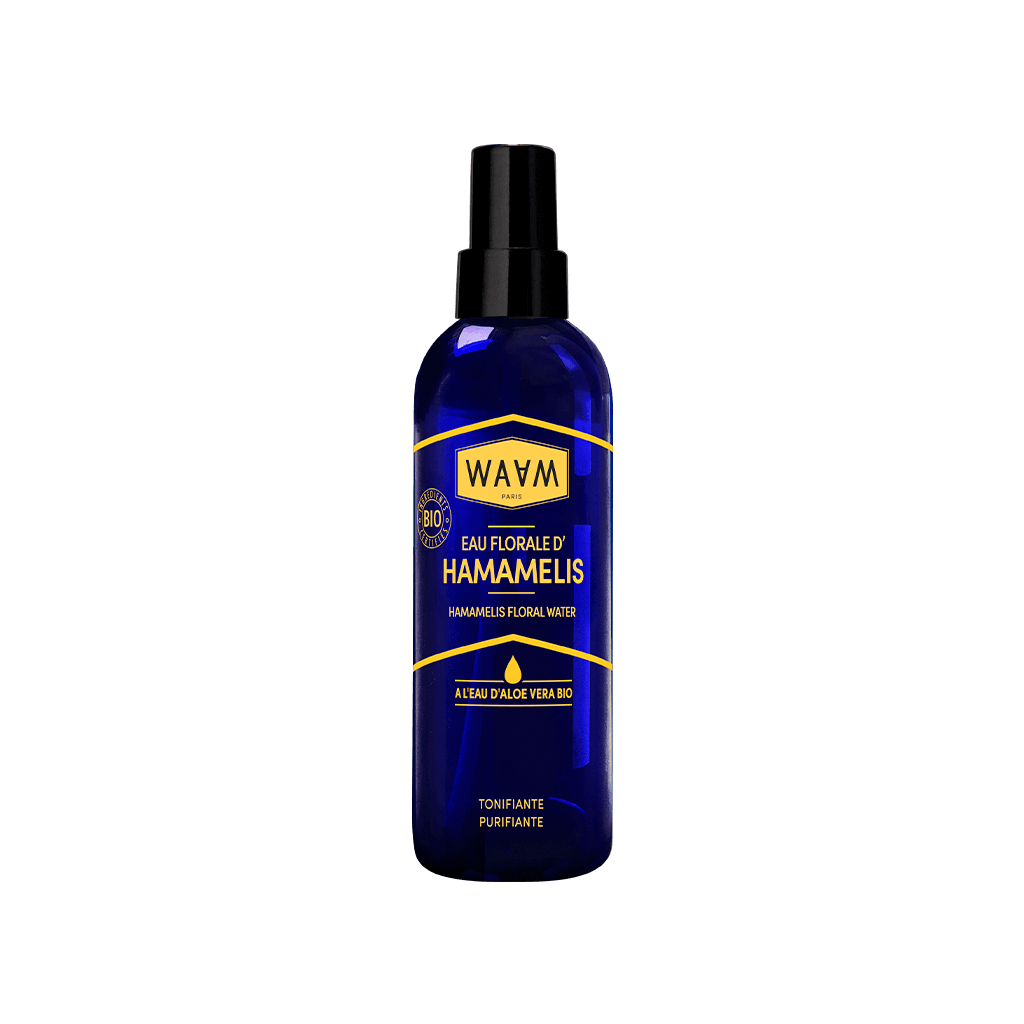 Eau florale d’Hamamélis BIO - A l'eau d'aloe vera - Tonifiante, Purifiante | WAAM Cosmetics
