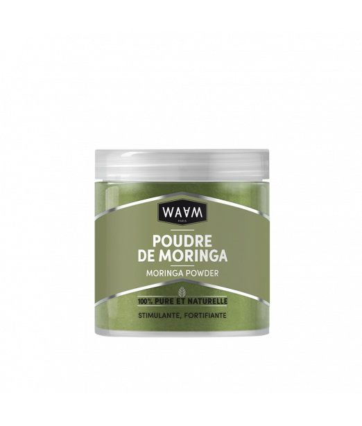 Poudre de Moringa - Stimule la pousse des cheveux, Purifie, Revitalise la peau | WAAM Cosmetics