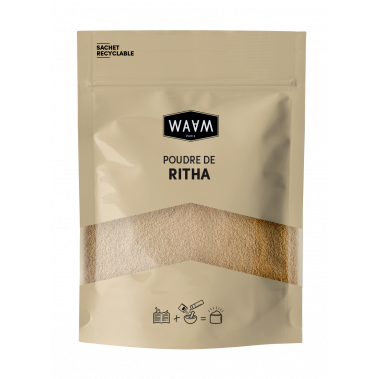 Poudre de Ritha BIO - Purifie la peau, Antipelliculaire, Assainissant cheveux | WAAM Cosmetics