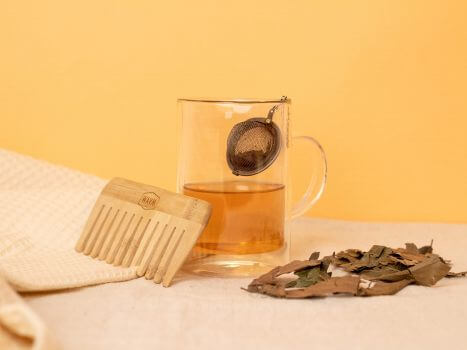 Lotion de rinçage pour cheveux brillants