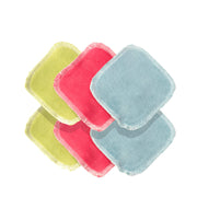 6 Carrés démaquillants lavables