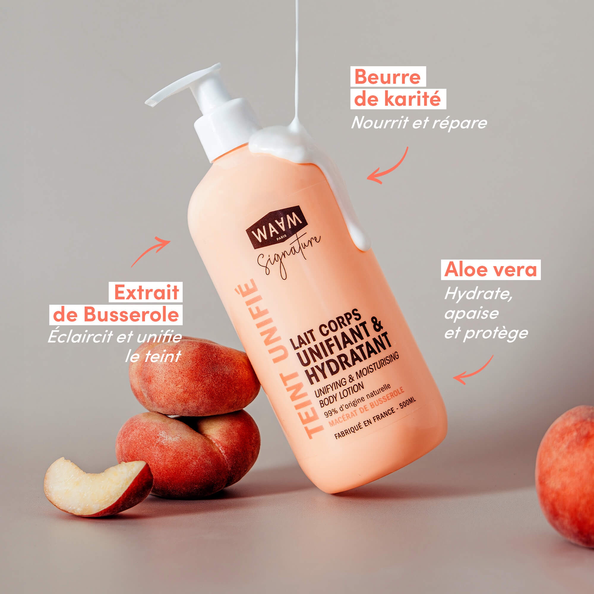 Lait unifiant et hydratant