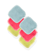 6 Carrés démaquillants lavables