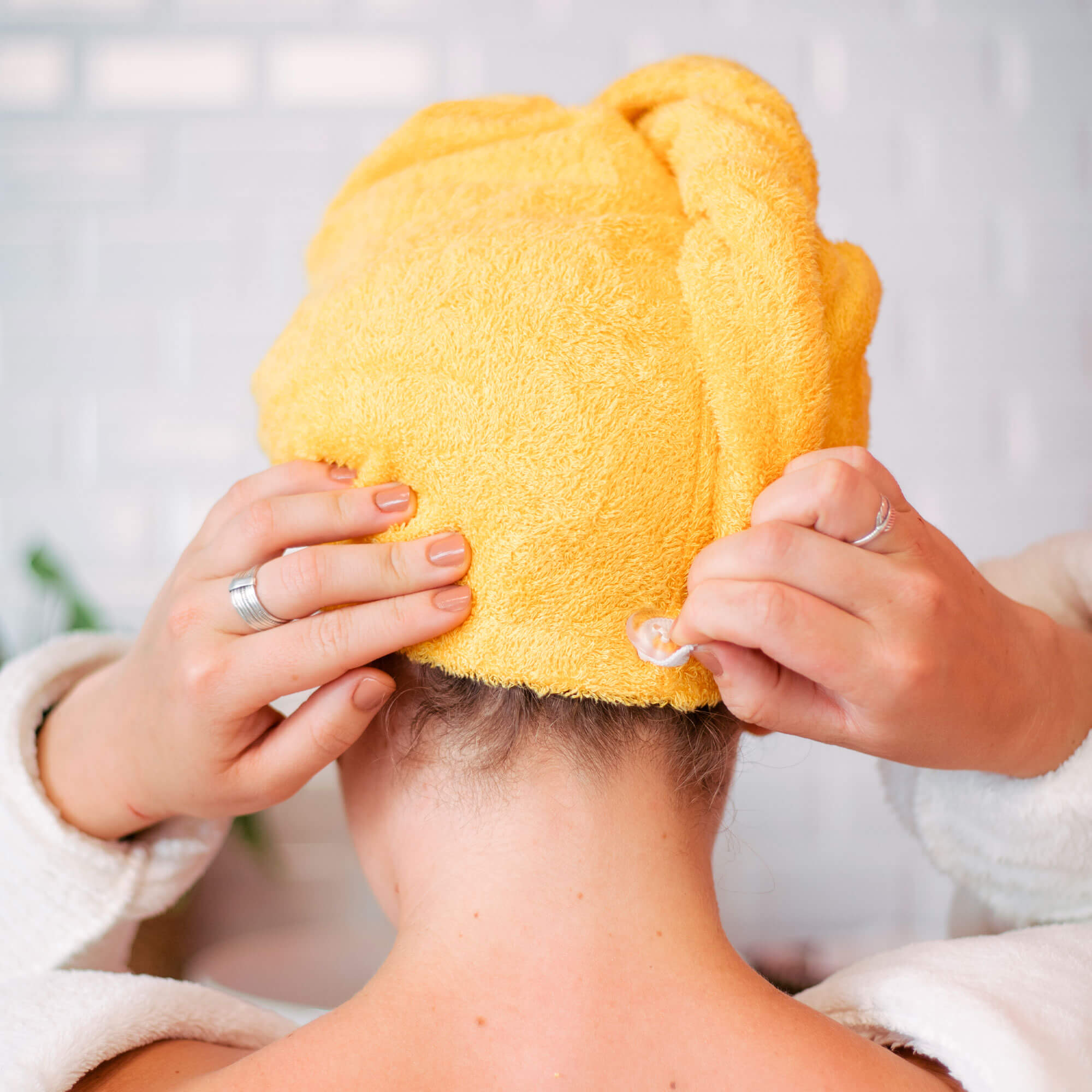 Serviette cheveux en bambou