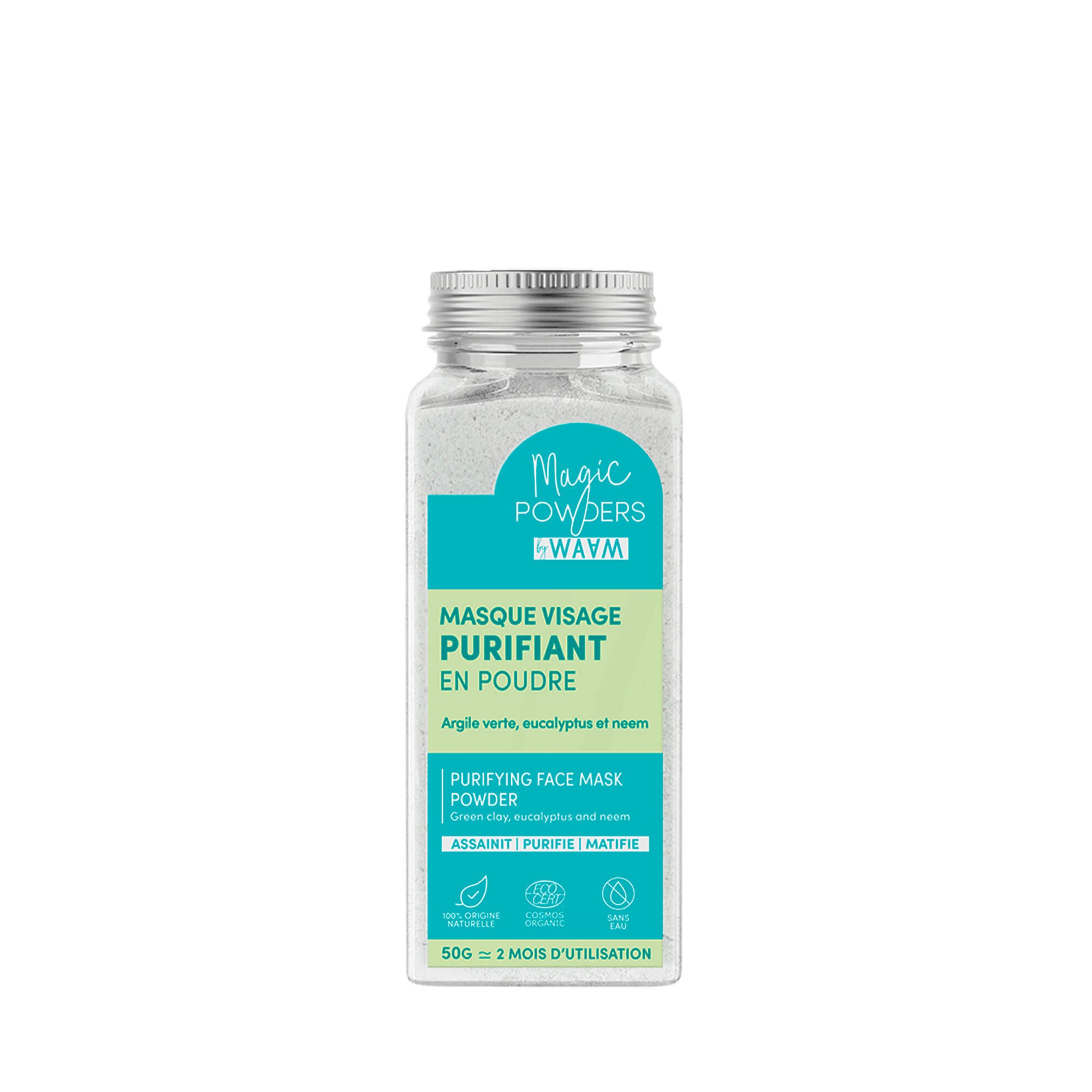 Masque visage purifiant en poudre